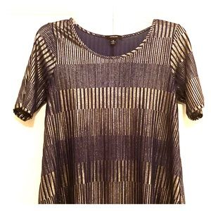 Art Deco Navy & Gold Cocktail Dress